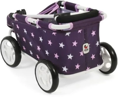 Chic 4 Baby Puppen-Bollerwagen Skipper, Dots Koralle – Bild 2