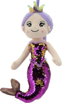 Sweety-Toys Sweety Toys 11933 Stoffpuppe Meerjungfrau Plüschtier Prinzessin 40 Cm Lila