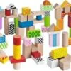 Eichhorn Holzbausteine 50 Stück, Bunt