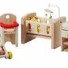 PLANTOYS Puppenhaus Schlafzimmer Baby Puppenhauszubehör