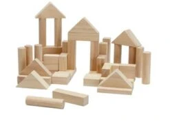 PLANTOYS Construction+Creativity Holzbauklötze 40 Stück Bausteine