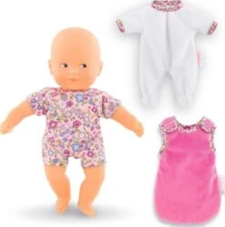 Corolle Mon Premier Poupon - Calin Gute Nacht Set - Weichkörperpuppe, 20 Cm