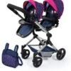 BAYER Zwillings-Puppenwagen Twin Neo, Blau