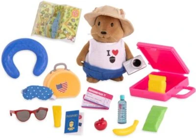 Li'l Woodzeez Reise-Set Mit Eichhörnchen