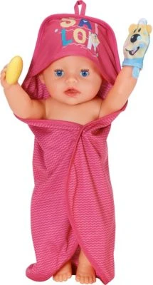 BABY Born® Bath Kapuzenhandtuch & Schwamm – Bild 3