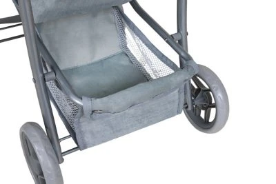 KNORRTOYS.COM Puppenbuggy Liba - Flying Hearts Blue Pink â Bild 4