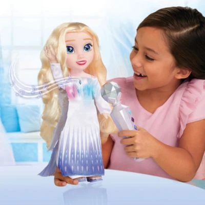 JAKKS PACIFIC Die Eiskönigin 2 - "Sing Mit Mir" Elsa Puppe 35 Cm, Inkl. Mikrofon Licht Und Sound â Bild 5