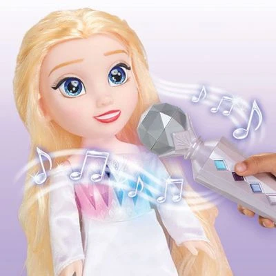 JAKKS PACIFIC Die Eiskönigin 2 - "Sing Mit Mir" Elsa Puppe 35 Cm, Inkl. Mikrofon Licht Und Sound â Bild 6