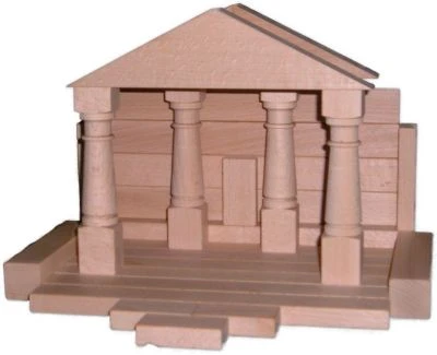 Holzspielzeug Baukasten Domizil Natur – Bild 2