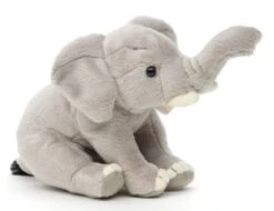 UNI-TOYS® Elefant, Sitzend - 14 Cm (Höhe) - Plüsch-Elefant - Plüschtier Kuscheltiere