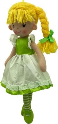 Sweety-Toys 13319 Stoffpuppe Ballerina Mit Kleid Grün, 40 Cm