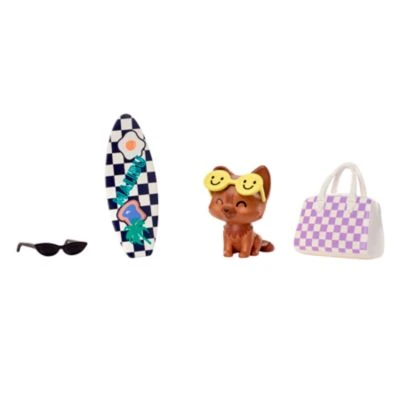 Barbie Extra Puppe In Schwarz-weißer Rennwagejacke Mit Lila Haaren – Bild 4