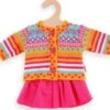 Heless Puppen-Strickjacke Und Röckchen Jolly Gr. 35-45 Cm
