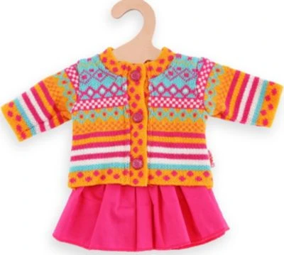 Heless Puppen-Strickjacke Und Röckchen Jolly Gr. 35-45 Cm