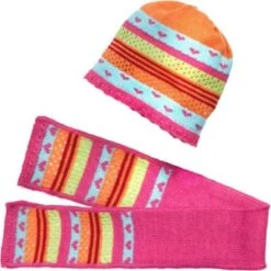 Heless Set Puppen-Mütze Und Schal Hearty, Gr. 28-35 Cm