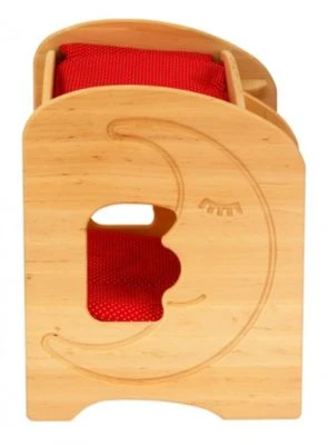 Erst-Holz® Drewart Stockbett Mit Mond Und Bettzeug Holzspielzeug Erle Massivholz – Bild 3