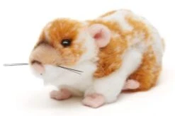 UNI-TOYS® Goldhamster, Goldbraun (2 Stück) - Je 18 Cm (Länge) - Plüsch-Hamster - Plüschtiere Kuscheltiere
