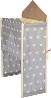 Roba Kasperletheater, Großes Puppentheater Aus Holz, Kaspertheater Freistehend Mit Stoffbespannung – Bild 5