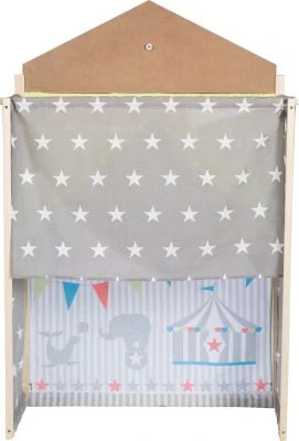 Roba Kasperletheater, Großes Puppentheater Aus Holz, Kaspertheater Freistehend Mit Stoffbespannung – Bild 6