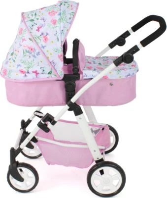 CHIC 2000 Kombi-Puppenwagen NELE, Flowers – Bild 2