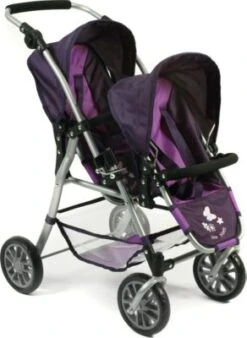 CHIC 2000 Tandem-Buggy Puppenzwillingswagen TWINNY, Pflaume