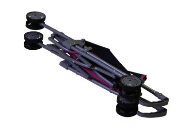 KNORR Toys Puppenbuggy Sim - Flying Hearts Blue Pink – Bild 3