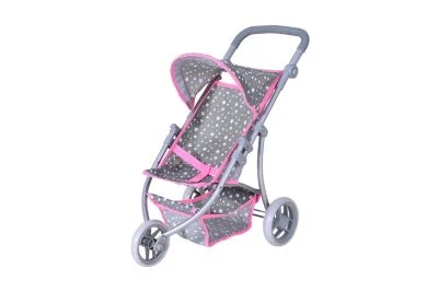 KNORR Toys Puppenbuggy Jogger Lio - "Star Grey"