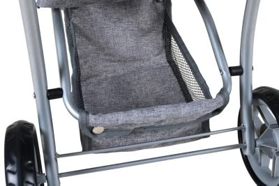 KNORR Toys Puppenbuggy Jogger Lio - "Star Grey" â Bild 5