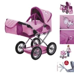 KNORR Toys Puppenwagen Ruby - "UMA.Das Einhorn"