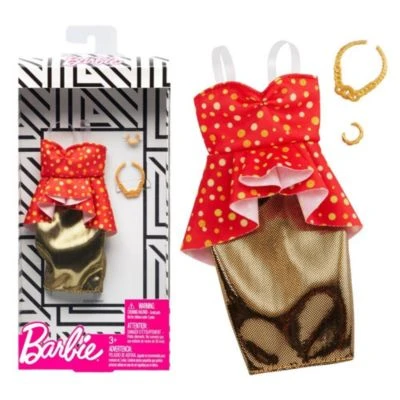 Set Red & Gold | Puppen-Kleidung | Mattel | Trend Mode