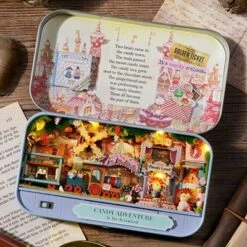 Syntek Handgefertigtes Kinderspielzeug Zum Selbermachen Handgefertigte Hütte Für Kinder 3D Stereoskopisches Puzzlemodell