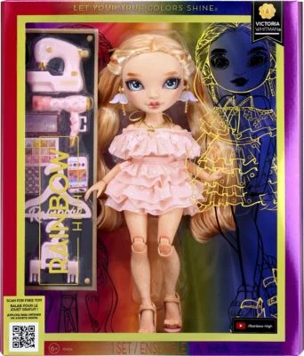 Rainbow High Serie 5 Fashion-Doll - Victoria Whitman (Strawberry) – Bild 2