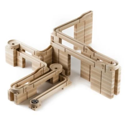 Baumkinder Kugelbahn Holz "K4-Expert" Mit Stecksystem (310 Teile) - Eine Murmelbahn Die Standhält! – Bild 2