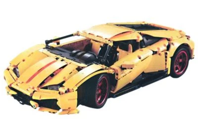 CADA Umbauset, Gelb (fĂĽr 610 Super-Car) (283 Teile)