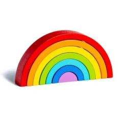 Syntek Regenbogen Bausteinspielzeug Für Kinder Holzbausteine Für Kinder