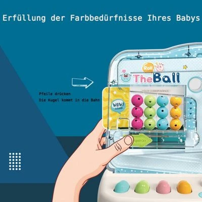 Enbaoxin Tischspielzeug Zum Ballfangen Für Kinder Puzzle Rolling Ball Toy Track Elektrisches – Bild 2