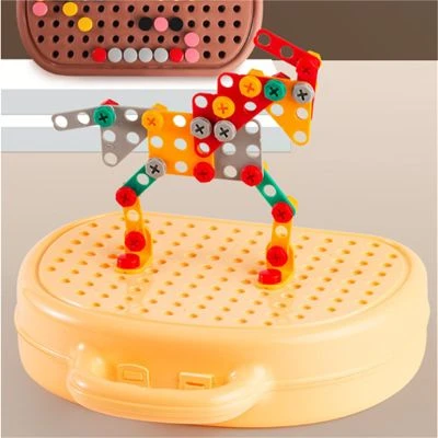 Debuy Baby-Puzzle-Montage-Toolbox-Spielzeug-Set Kinderreparaturset Spielzeugset – Bild 4