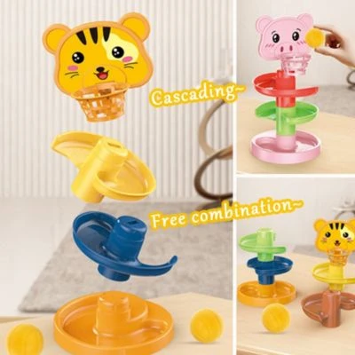 Vicabo Montessori Spielzeug Kugelbahn Kugelturm Rollbahn Kugelbahnen Für Kinder – Bild 4