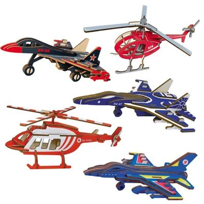 Enbaoxin DIY Handgefertigtes 3D Holzpuzzle Modellflugzeug – Bild 2