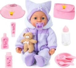 BAYER Babypuppe Piccolina Magic Eyes, 46 Cm