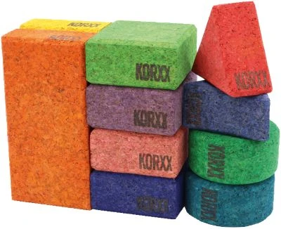 KORXX Korkbausteine Baby Color, 10 Stk.